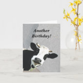 Funny Good News Kuh Age Geburtstag Karte (Gelbe Blume)