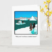 Funny Good Trip "Mobile Zuhause" Spaß Grußkarte Karte (Gelbe Blume)