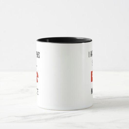 FUNNY Goodbye Geschenk personalisierte MUG Tasse (Zentrum)