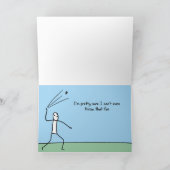 Funny Goodbye: Ich werde dich sehr vermissen Karte (Innenseite)