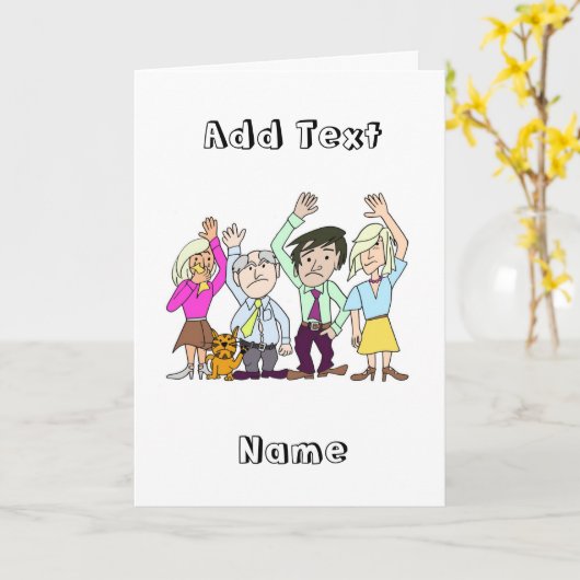 Funny Goodbye Karte (Gelbe Blume)