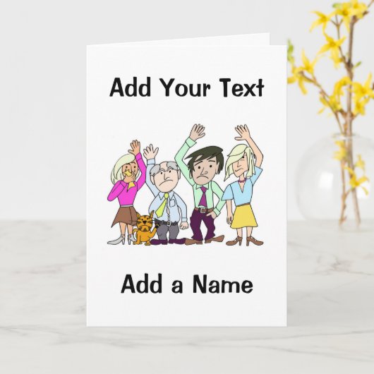 Funny Goodbye Karte (Gelbe Blume)