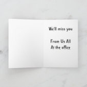 Funny Goodbye Wir verpassen, dass du weggehst Karte (Innenseite)