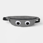 Funny Googly Eyes Custom Gray Bauchtasche (Vorderseite)