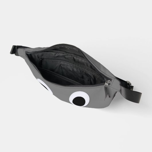 Funny Googly Eyes Custom Gray Bauchtasche (Offen)