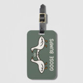 Funny Goose Bumps Cartoon | Faustgeflügel Gepäckanhänger (Vorderseite Vertikal)
