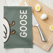 Funny Goose Bumps Cartoon | Faustgeflügel Geschirrtuch (Viertel Falte)