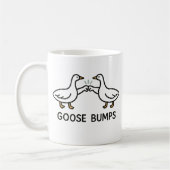 Funny Goose Bumps Cartoon | Faustgeflügel Kaffeetasse (Links)