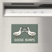 Funny Goose Bumps Cartoon | Faustgeflügel Magnet (In Situ (Geschirrspüler))