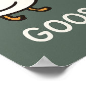 Funny Goose Bumps Cartoon | Faustgeflügel Poster (Ecke)