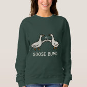 Funny Goose Bumps Cartoon | Faustgeflügel Sweatshirt (Vorderseite)