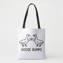 Funny Goose Bumps Cartoon, Fist Bump Geese Animal Tasche