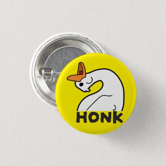 Funny Goose Button (Vorne & Hinten)