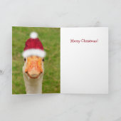 Funny Goose Christmas Feiertagskarte (Innenseite)