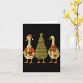 Funny Goose Christmas Lights Goose Cute Xmas Holid Karte (Gelbe Blume)