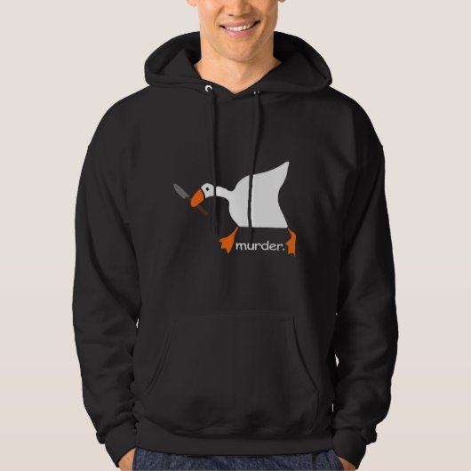 Funny Goose Game mit Knife Meme T - Shirt (Vorderseite)