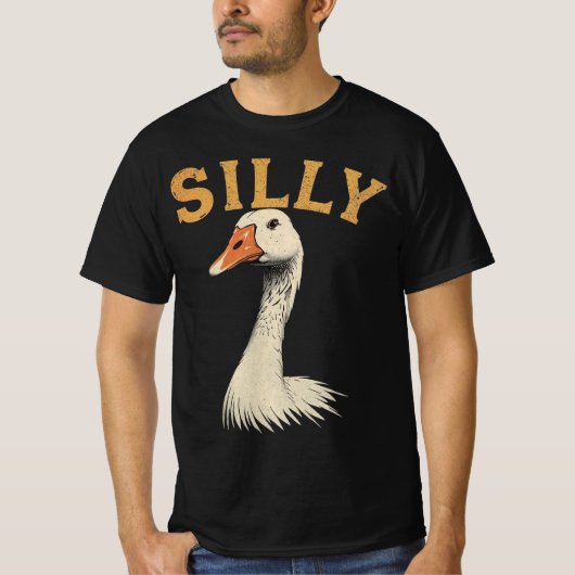 Funny Goose Graphic Tee – Silly Goose (Vorderseite)