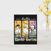 Funny Goose Hallo Kindergarten Zurück zur Schule Karte (Gelbe Blume)