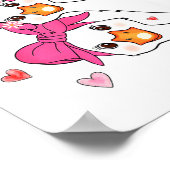 Funny Goose Happy Valentine Goose Cute Heart Lover Poster (Ecke)