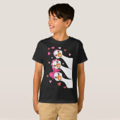 Funny Goose Happy Valentine Goose Cute Heart Lover T-Shirt (Vorne ganz)