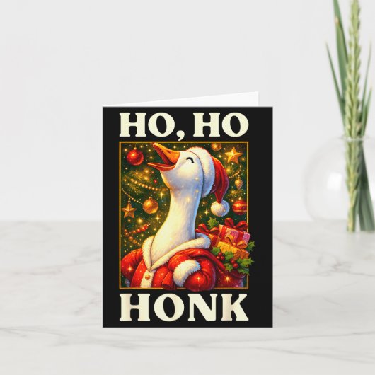 Funny Goose Ho Ho Honk Christmas Outfit For Men Wo Karte (Vorderseite)