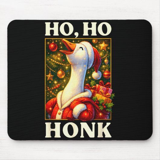 Funny Goose Ho Ho Honk Christmas Outfit For Men Wo Mousepad (Vorne)