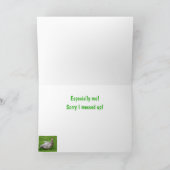 Funny Goose Ich bin Entschuldigung Karte (Innenseite)