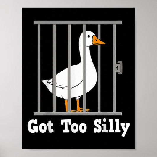 Funny Goose Meme Got zu Alberner Spaß für Männer F Poster (Vorne)