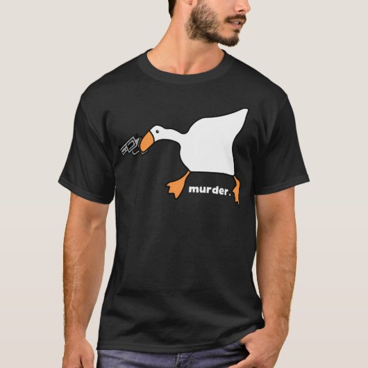Funny Goose Murder bone Wohngestaltung T-Shirt (Vorderseite)