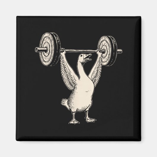Funny Goose Muscle Mommy Gym Pump Cover Weights Fi Magnet (Vorne)