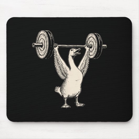 Funny Goose Muscle Mommy Gym Pump Cover Weights Fi Mousepad (Vorne)