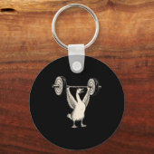 Funny Goose Muscle Mommy Gym Pump Cover Weights Fi Schlüsselanhänger (Vorderseite)