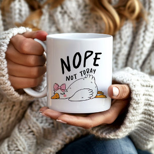 Funny Goose Nope noch nicht heute Kaffeetasse