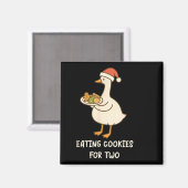 Funny Goose Pregnancy Pregnant Announcement To Hus Magnet (Vorderseite/Rückseite)