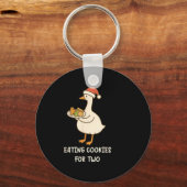 Funny Goose Pregnancy Pregnant Announcement To Hus Schlüsselanhänger (Vorderseite)