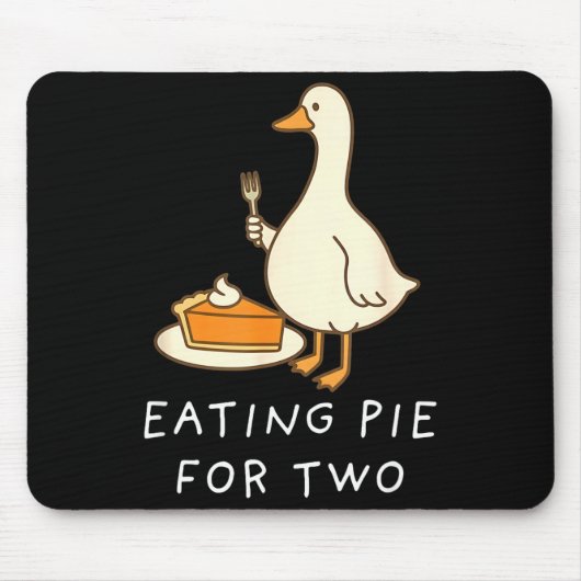 Funny Goose Thanksgiving Couples Pregnancy Announc Mousepad (Vorne)