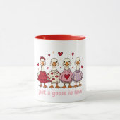 Funny Goose Valentines Womens  Tasse (Zentrum)