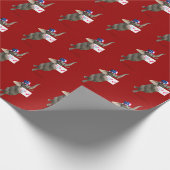 Funny GOP Elephant Geschenkpapier (Ecke)