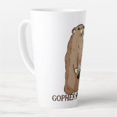 Funny Gopher Broke Milchtasse (Linke Ecke)