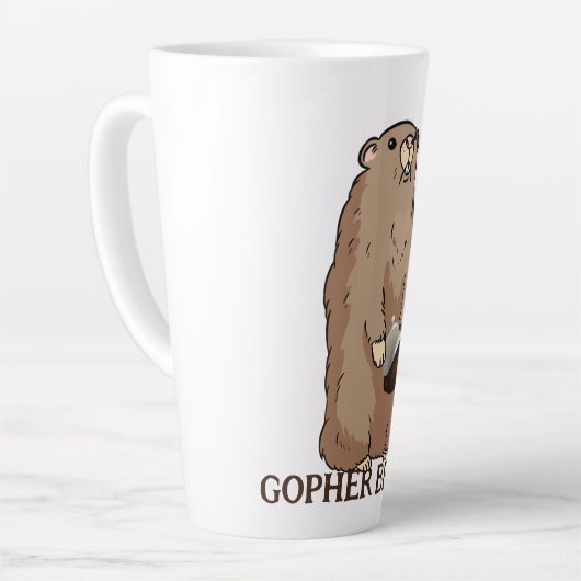 Funny Gopher Broke Milchtasse (Linke Ecke)