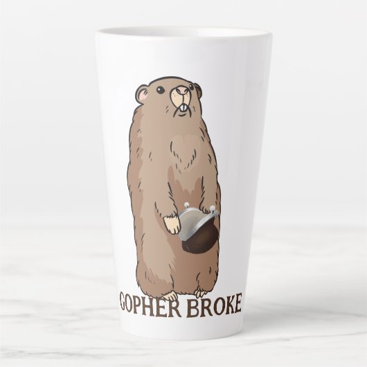 Funny Gopher Broke Milchtasse (Vorderseite)