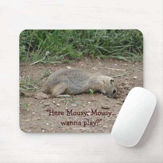 Funny Gopher, Prairie Dog Wildlife Mousepad (Mit Mouse)