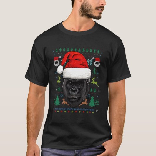 Funny Gorilla Apes Primat Lugano Unexpected Classi T-Shirt (Vorderseite)
