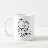 Funny Gorilla aussieht verwirrtes Cartoon Bild Kaffeetasse (Links)