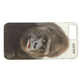 Funny Gorilla benutzerdefinierte Monogramm-Hüllen Case-Mate iPhone Hülle (Rückseite (Horizontal))