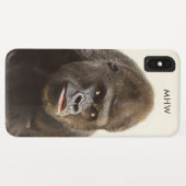 Funny Gorilla benutzerdefinierte Monogramm-Telefon Case-Mate iPhone Hülle (Rückseite (Horizontal))