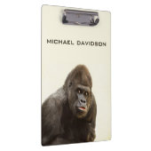 Funny Gorilla benutzerdefinierte Monogramm-Zwische Klemmbrett (Rechts)