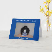 Funny Gorilla Birthday Cake Card Karte (Gelbe Blume)