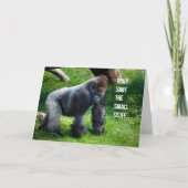 Funny Gorilla Birthday Karte (Vorderseite)
