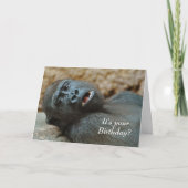 Funny Gorilla Birthday Karte (Vorderseite)